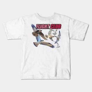 Flight Club - Birds in flight. Kids T-Shirt